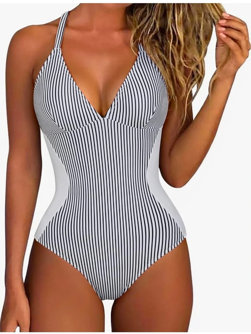 SUUKSESS Women Slimming Tummy Control One Piece Swimsuit Sexy Bathing Suit